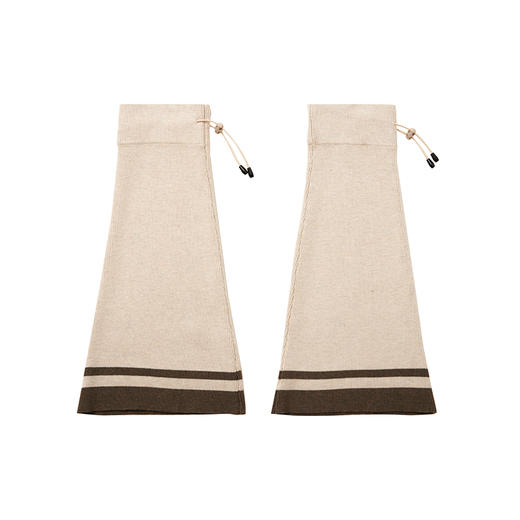 CryingCenter 深灰米杏喇叭造型针织运动腿套松紧橡筋 哭喊中心 商品图4