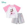 【商场同款】迪士尼童装女童甜美米妮短袖短裤两件套装夏季新品中大童清爽套装222DT0141 商品缩略图3