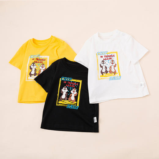 【商场同款】迪士尼童装男童短袖T恤夏季清爽洋气淇淇蒂蒂卡通纯棉上衣帅气 商品图7