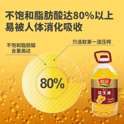 淇花 5L纯正花生油物理压榨一级食用油古法5升家用炒菜烹饪桶装 商品图2
