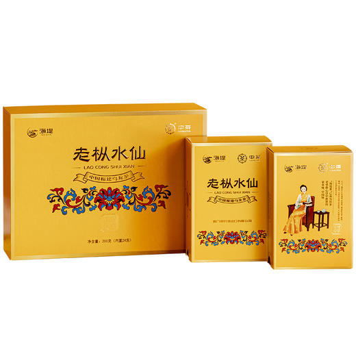 中茶海堤 老枞水仙茶叶礼盒岩茶乌龙茶200g 代代香承CTA7781中火（24包） 商品图3