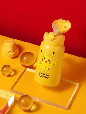 杯具熊 &宝可梦联名系列经典皮卡丘 容量630ML四叶草儿童保温壶
