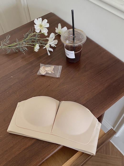 搭配利器丨无肩带 不会掉！网纱高级感一体杯防滑无痕文胸 商品图2