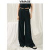 VIMAGE纬漫纪春季新款宽松休闲简约气质阔腿裤V1905509 商品缩略图0