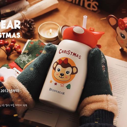 杯具熊童趣硅胶保温儿童壶（大脸鹿） 商品图3