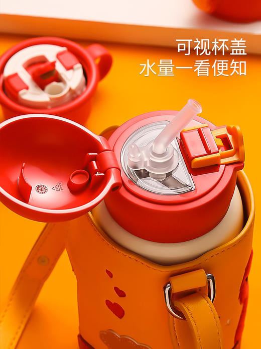 杯具熊芝麻街联名系列四叶草儿童保温壶(一杯三盖） 商品图4