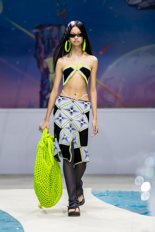 NAN KNITS星型提花半裙 拼色——SS23新品 商品图0