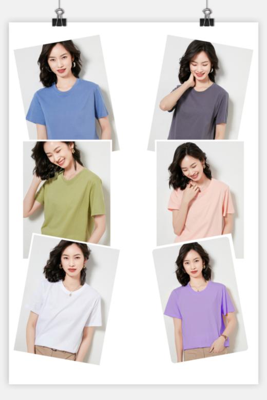 热卖中！拍3件69元！【马卡龙色系纯棉短T】19色可选，舒适透气，男女同款，遮肉显瘦，更百搭！！ 商品图3