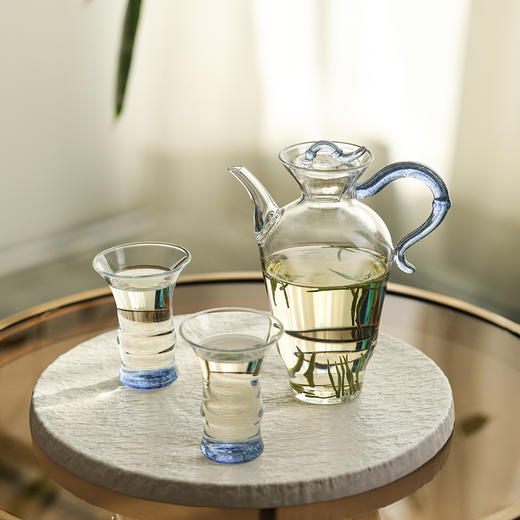 禾器炫彩·君悦套组 一壶四杯进口高硼硅耐热玻璃泡茶壶茶杯高档茶具 商品图5