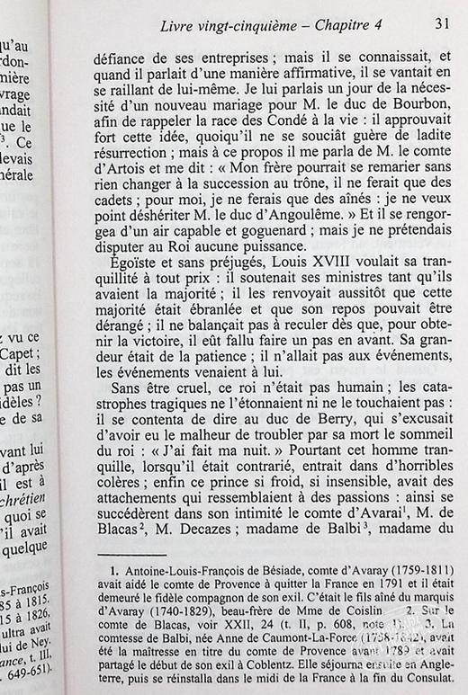 【中商原版】夏多布里昂 墓畔回忆录 卷3 Memoires doutre tombe Tome 3 法文原版 Francois Rene de Chateaubriand 商品图8