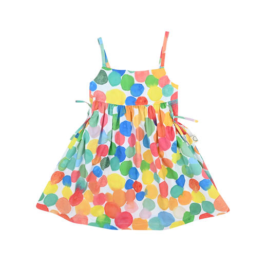 rainbowxoxo 彩色波波印花吊带双袋连衣裙【该商品不支持用券】 商品图3