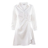 欧芮儿2022秋季新款七分袖白色衬衫连衣裙女中长款小个子收腰气质
 商品缩略图3