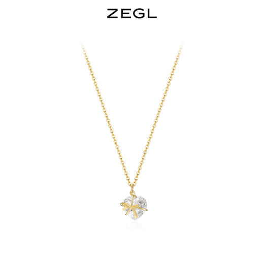 ZEGL禁锢的心项链心意不止轻奢小众925纯银锁骨链生日礼物送女友 商品图0