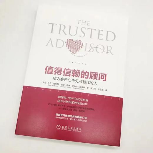 值得信赖的顾问 成为客户心中无可替代的人 [美]大卫·梅斯特 吴卫军 咨询 会计师 律师 建立关系 心态 信任关系 客户委托 商品图2