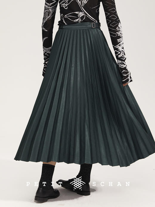 PETIT SCHAN小闪 CLO#225 Ripple 涟漪 日本进口醋酸百褶半裙 商品图4