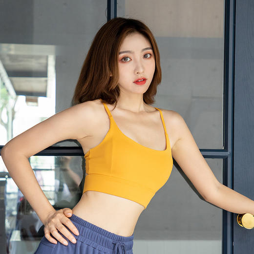 YIMRIZ 夏季运动内衣女跑步瑜伽背心无钢圈聚拢健身服美背细肩带文胸 心选到家 商品图3