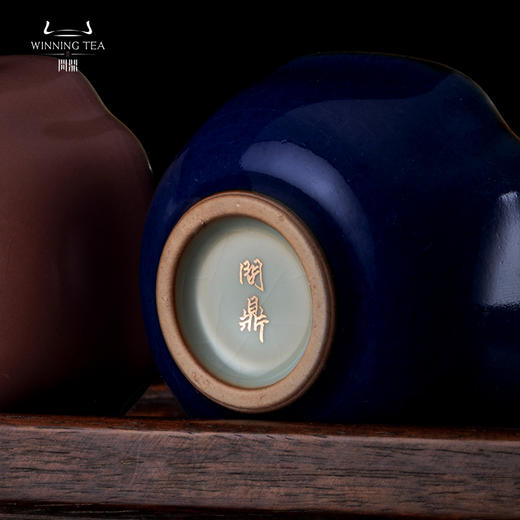 问鼎汝瓷黛蓝菱式方杯（缺货） 商品图3