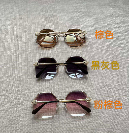 太阳镜 三色 自己备注颜色。深灰色 棕色   粉棕色 商品图14