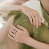 ZEGL设计师花间集系列栀子花仿珍珠戒指女小众设计指环开口食指戒 商品缩略图4