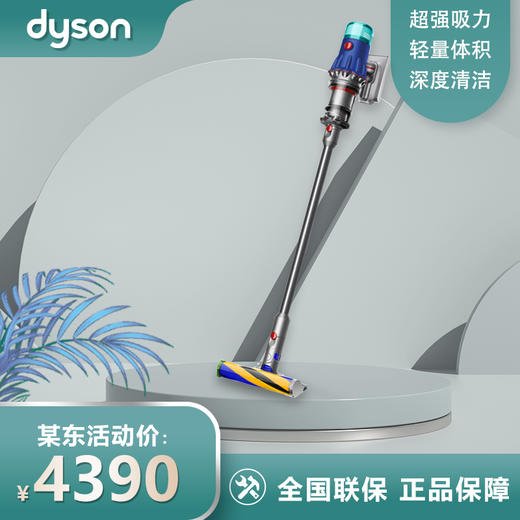 戴森(Dyson) V12 Detect Slim Fluffy无绳吸尘器（2022款蓝色）手持无线 除螨 宠物 家庭适用 商品图0