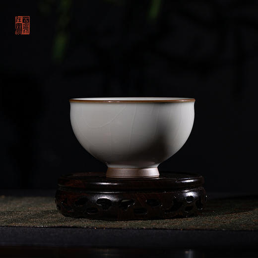 问鼎绪文汝窑 烟月杯 商品图0