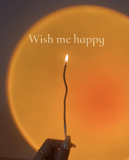 弯曲简约银色蜡烛 商品图0