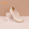 Safiya索菲娅 2023春季舒适一脚蹬休闲蕾丝亮片厚底渔夫鞋SF31112131 商品缩略图11