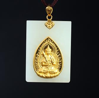 吉祥天地 和田玉守护神不动明王 鸡年出生人所属 商品图0