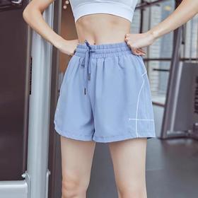 跃牌【明丽逸动】系列 新品运动短裤女中长款防走光跑步健身三分裤瑜伽热裤跑步速干AL7968