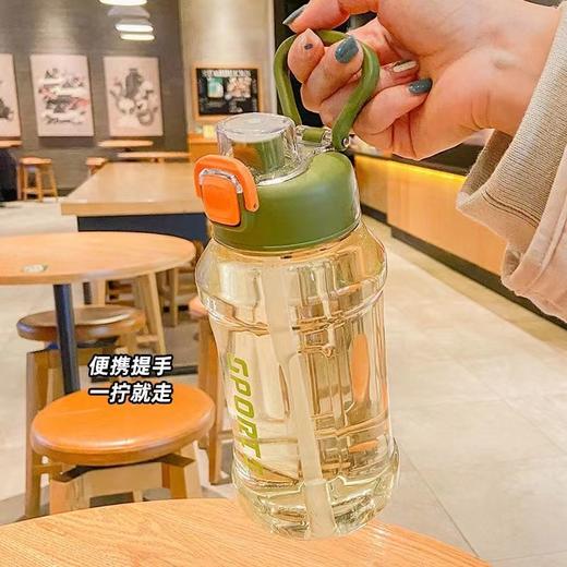 双饮大容量水杯夏季运动1000ml刻度塑料杯子耐高温 大水壶 商品图9