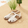 Safiya/索菲娅 2024夏季复古编织浅口休闲罗马包头平底凉鞋 SF32115013 商品缩略图6