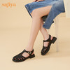 Safiya/索菲娅 2024夏季复古编织浅口休闲罗马包头平底凉鞋 SF32115013 商品缩略图4