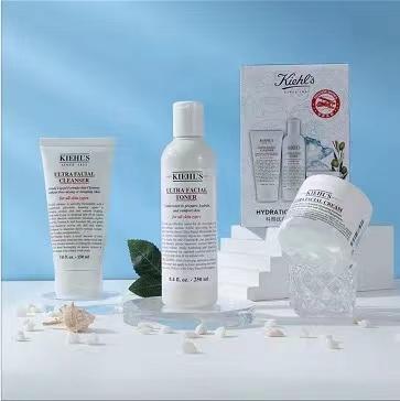 Kiehls 科颜氏深层补水滋润洗面奶爽肤水面霜护肤套装三件套 商品图2