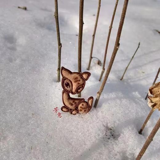 小花鹿盘扣胸针○芳意旗袍 商品图4