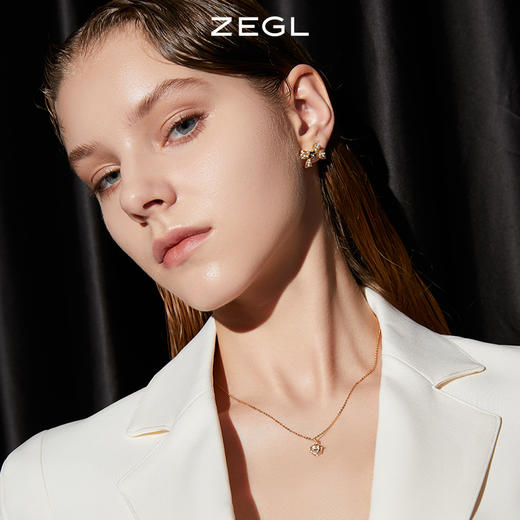 ZEGL禁锢的心项链心意不止轻奢小众925纯银锁骨链生日礼物送女友 商品图5