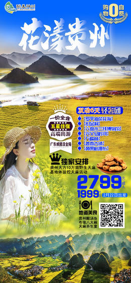 花漾贵州动车6天（广州往返）