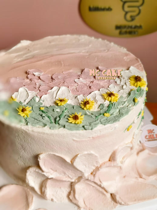 春日花田手绘蛋糕 商品图0