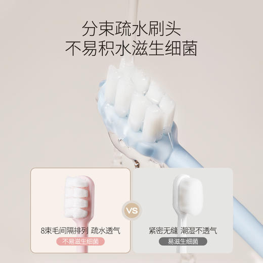 【婴幼儿牙刷】1-6岁宝宝可用 羽柔刷毛 呵护牙龈 婴幼儿护齿牙刷（蓝色/粉色） 商品图4