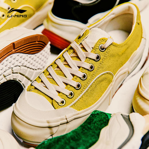 中国李宁 无忌新家族IP男子运动休闲鞋时尚潮流休闲帆布鞋AZGT037 商品图4