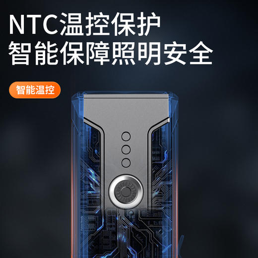 SUPERFIRE神火M12方形手电筒防水长续航多档调光智能温控充电式户外家用手电 商品图4