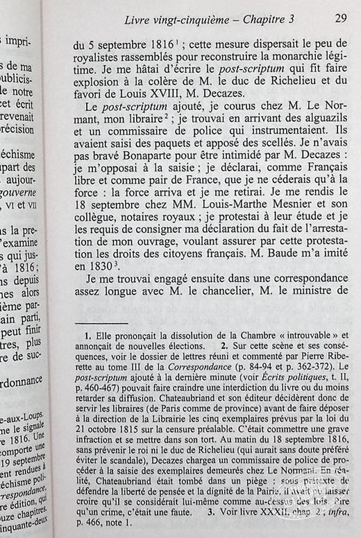 【中商原版】夏多布里昂 墓畔回忆录 卷3 Memoires doutre tombe Tome 3 法文原版 Francois Rene de Chateaubriand 商品图7