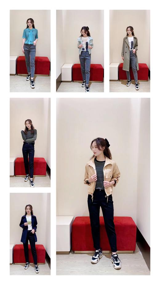 奇威 【凉感 黑科技】凉爽冰氧吧牛仔裤 【健康 护肤】抗菌 消臭脚口须边休闲裤0DB02029 商品图1