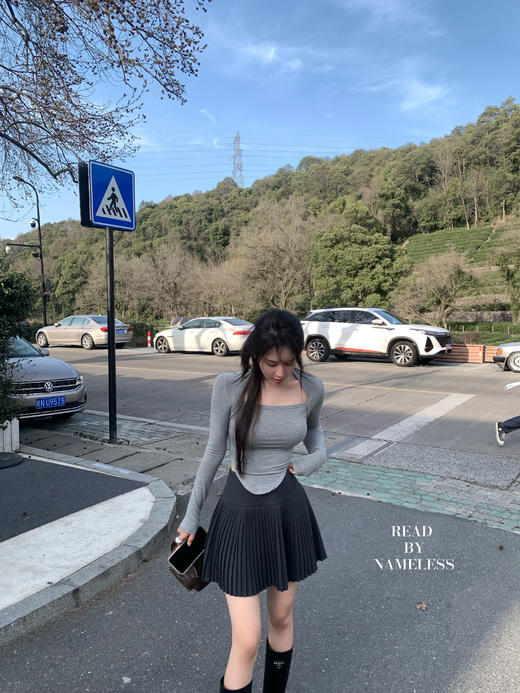 Read Nameless/王炸长袖打底衫 夏季版+ 细百褶半裙 商品图10