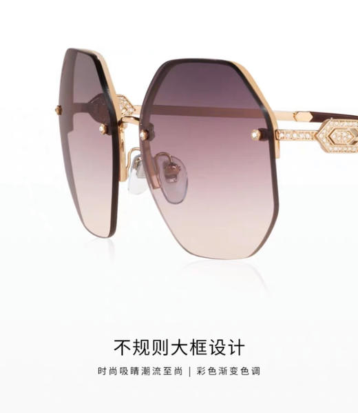 太阳镜 三色 自己备注颜色。深灰色 棕色   粉棕色 商品图11