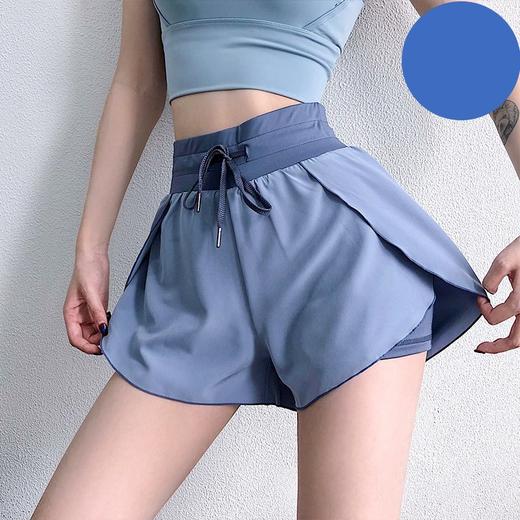 跃牌【明丽逸动】系列运动短裤女防走光宽松显瘦健身裤假两件休闲跑步瑜伽裤AL7990 商品图1