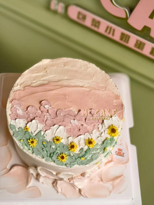 春日花田手绘蛋糕 商品图1