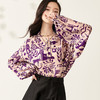剩S/M/L/XL 芳外【显白印花轻薄小衫】2024春季新款宽松灯笼袖女式衬衫 商品缩略图6