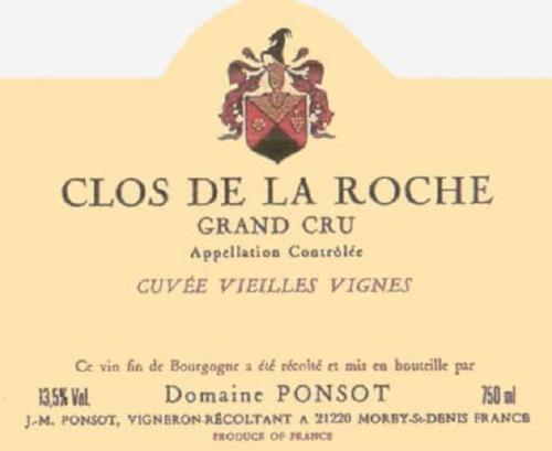 Ponsot Clos de la Roche Grand Cru Vieilles Vignes 彭寿酒庄（洛奇特级园）老藤红葡萄酒 2018 商品图0