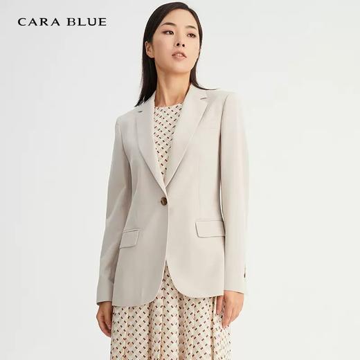 CARABLUE正品女装时尚纯色简约修身女西服上衣 商品图1