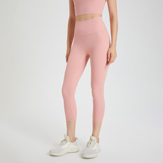 YIMRIZ 免穿内裤零感一片式瑜伽裤无痕裸感高腰蜜桃提臀健身运动七分裤 心选到家 商品图3